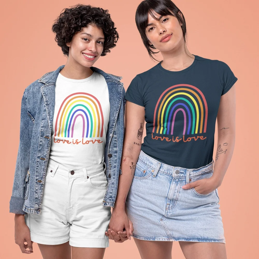 Download Love Is Love Unisex Graphic T Shirt Lithe Collective Jewelry Accessories Gift Shop