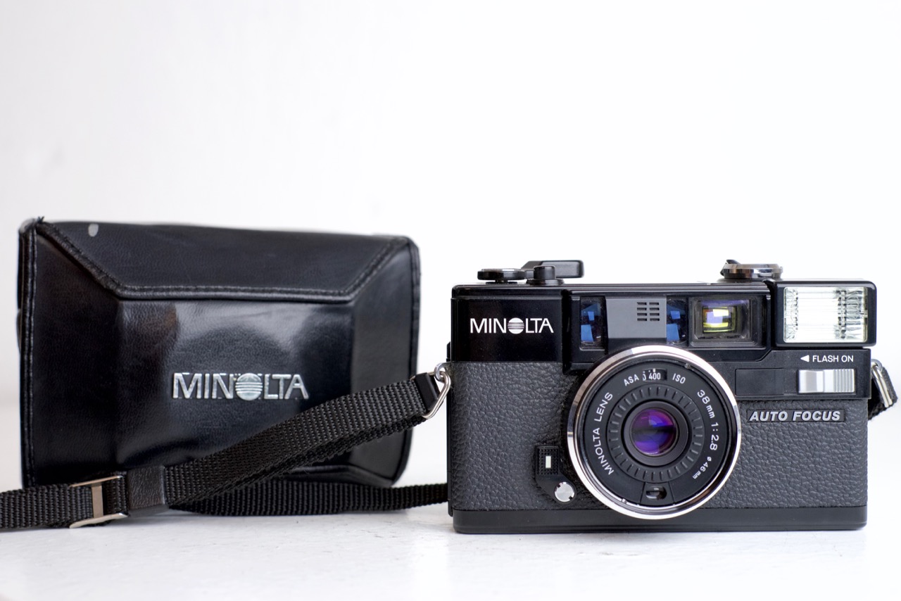 Minolta Hi Matic Af2 With Strap And Case 35mm Point And Shoot Film Camera F Stop Cameras Minolta Hi Matic Af2 With Strap And Case 35mm Point And Shoot Film Camera F Stop Cameras