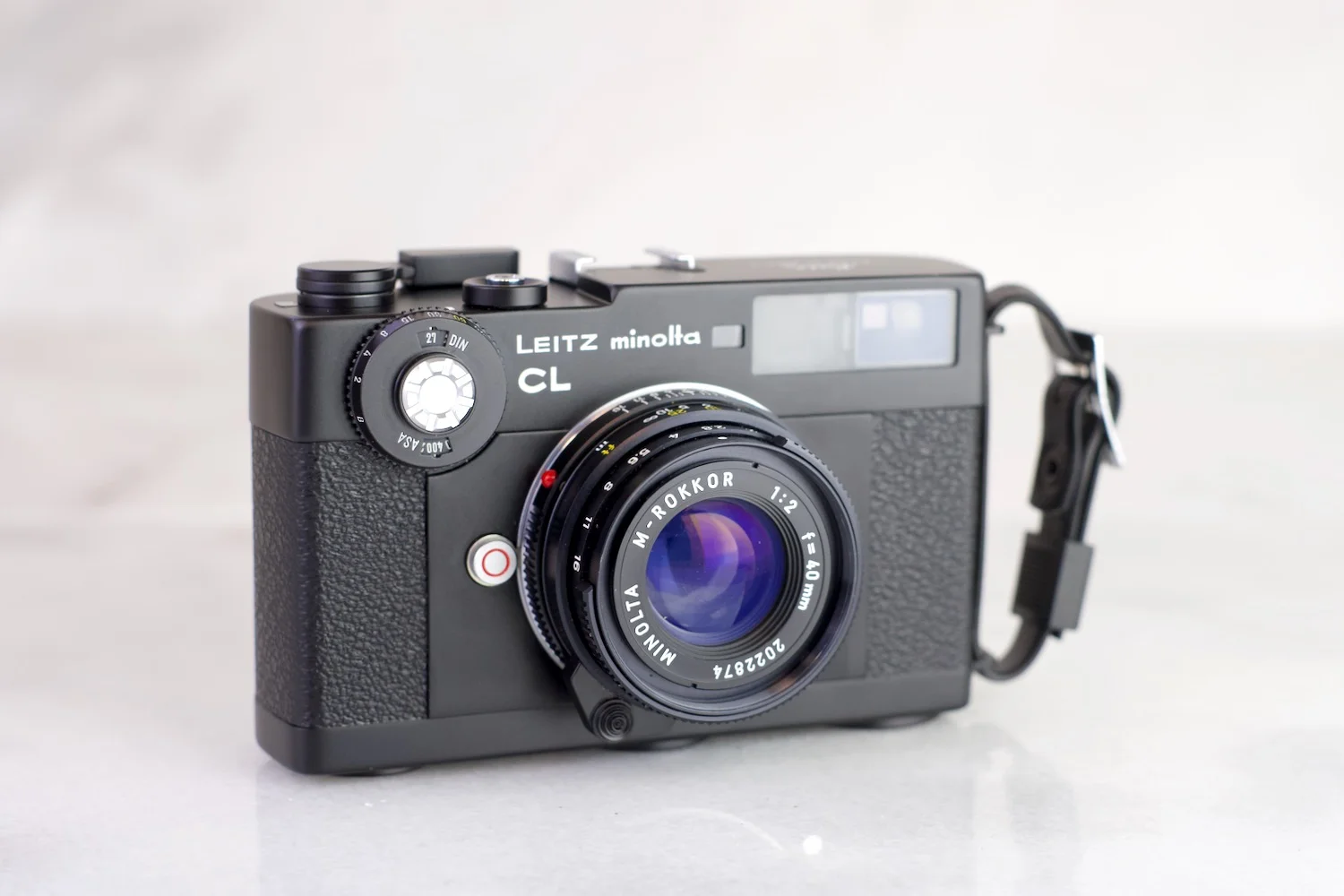 Leitz Minolta CL with Minolta M-Rokkor 40mm F/2 Lens, and Strap - Mint Condition with Discount - Leica