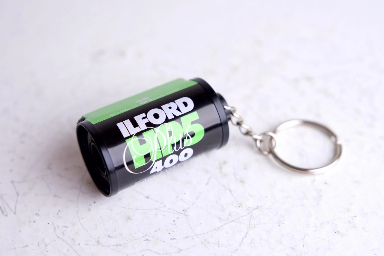 Ilford HP5 Plus 35mm Film Canister Key Chain