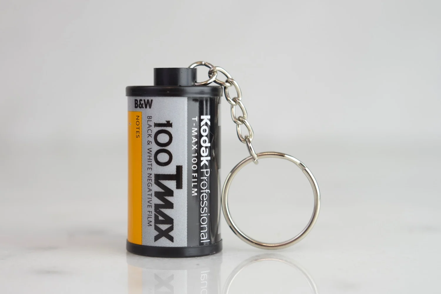 Kodak T Max 100 35mm Film Canister Key Chain