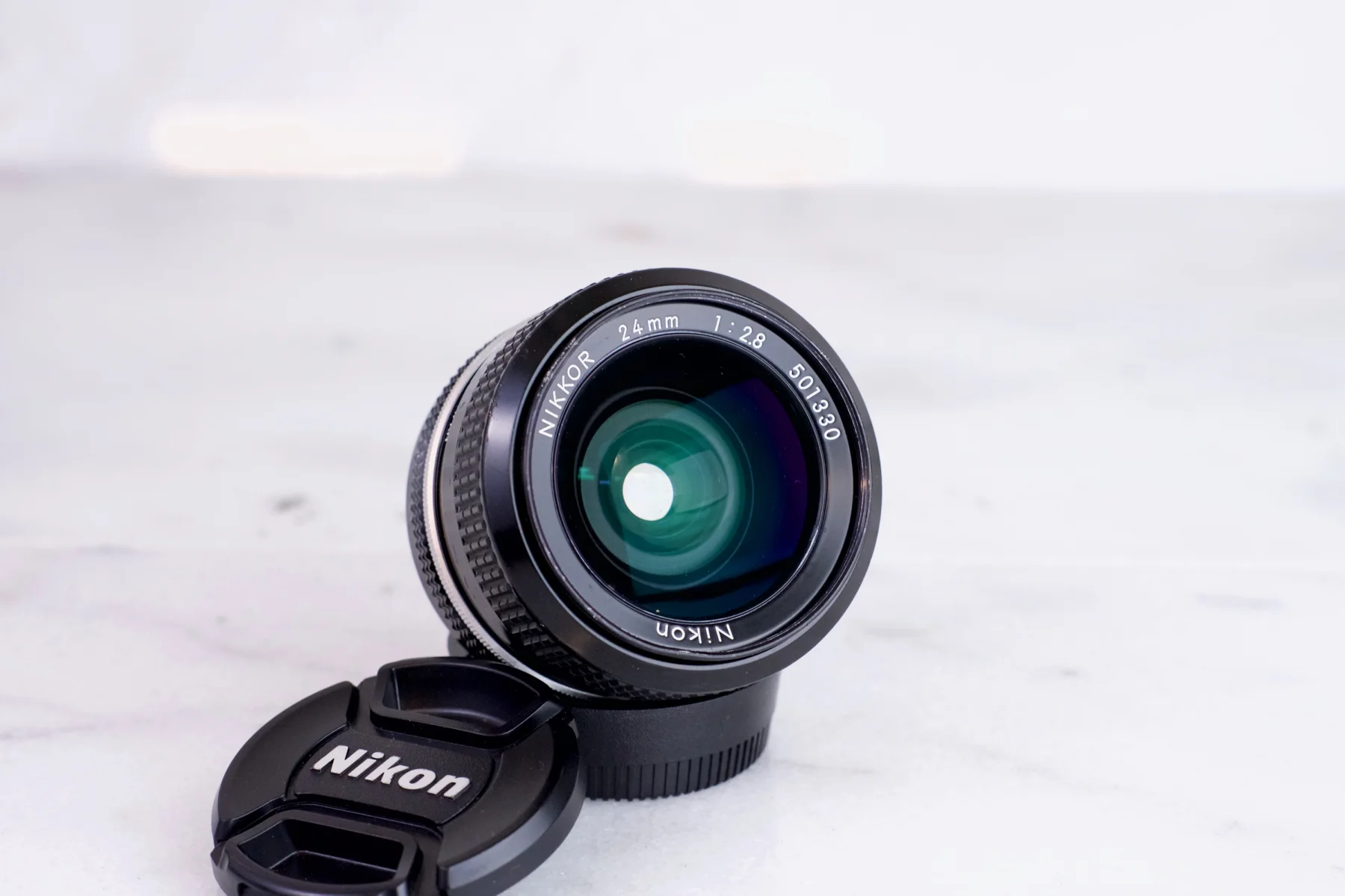 Nikon Nikkor 24mm f/2.8 Pre-AIS Ultra Wide Angle Camera Lens for F-Mount SLR / DSLR / Mirrorless
