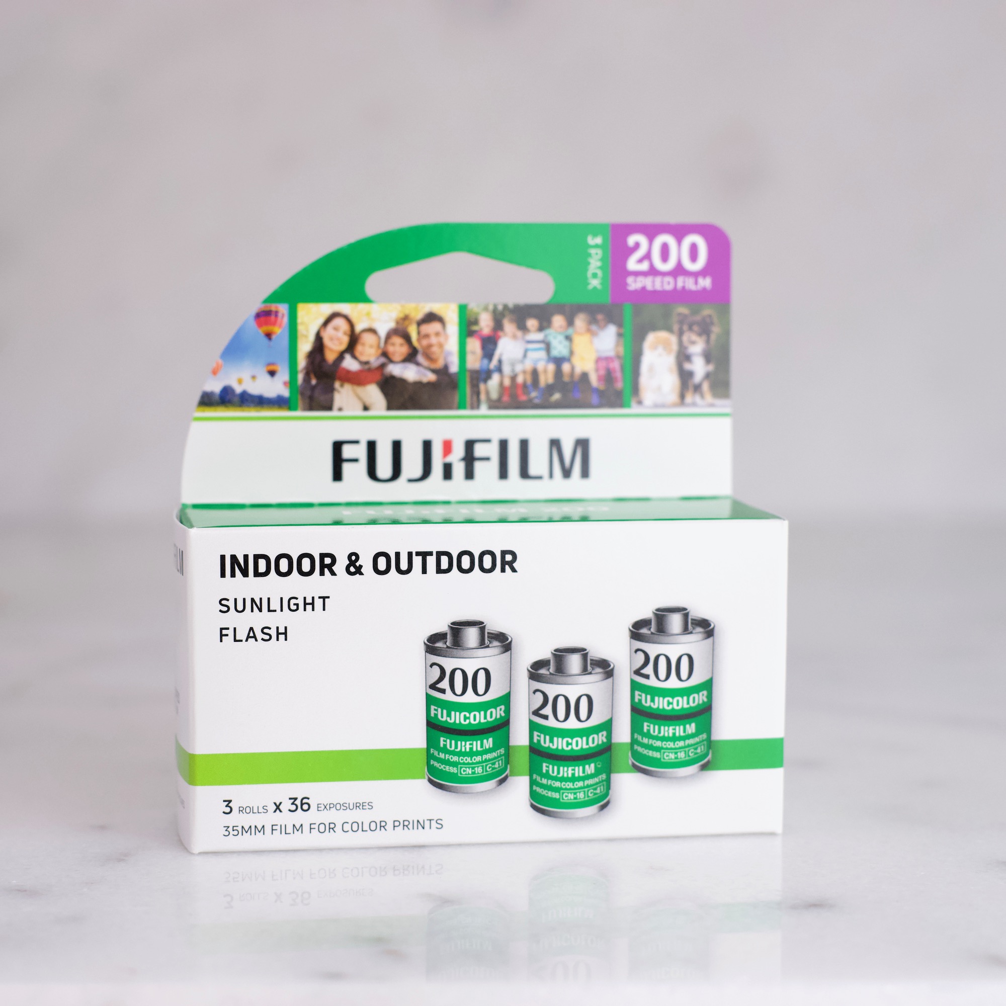 Fujifilm Fujicolor 200 Color Negative 35mm Film 3 Pack (3 x 36 Exposures) - New