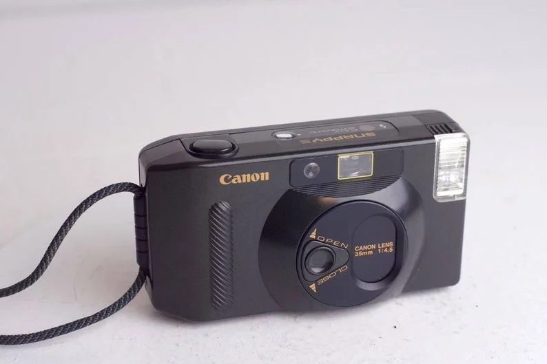 Canon Snappy S 35mm Point and Shoot Film Camera with Strap