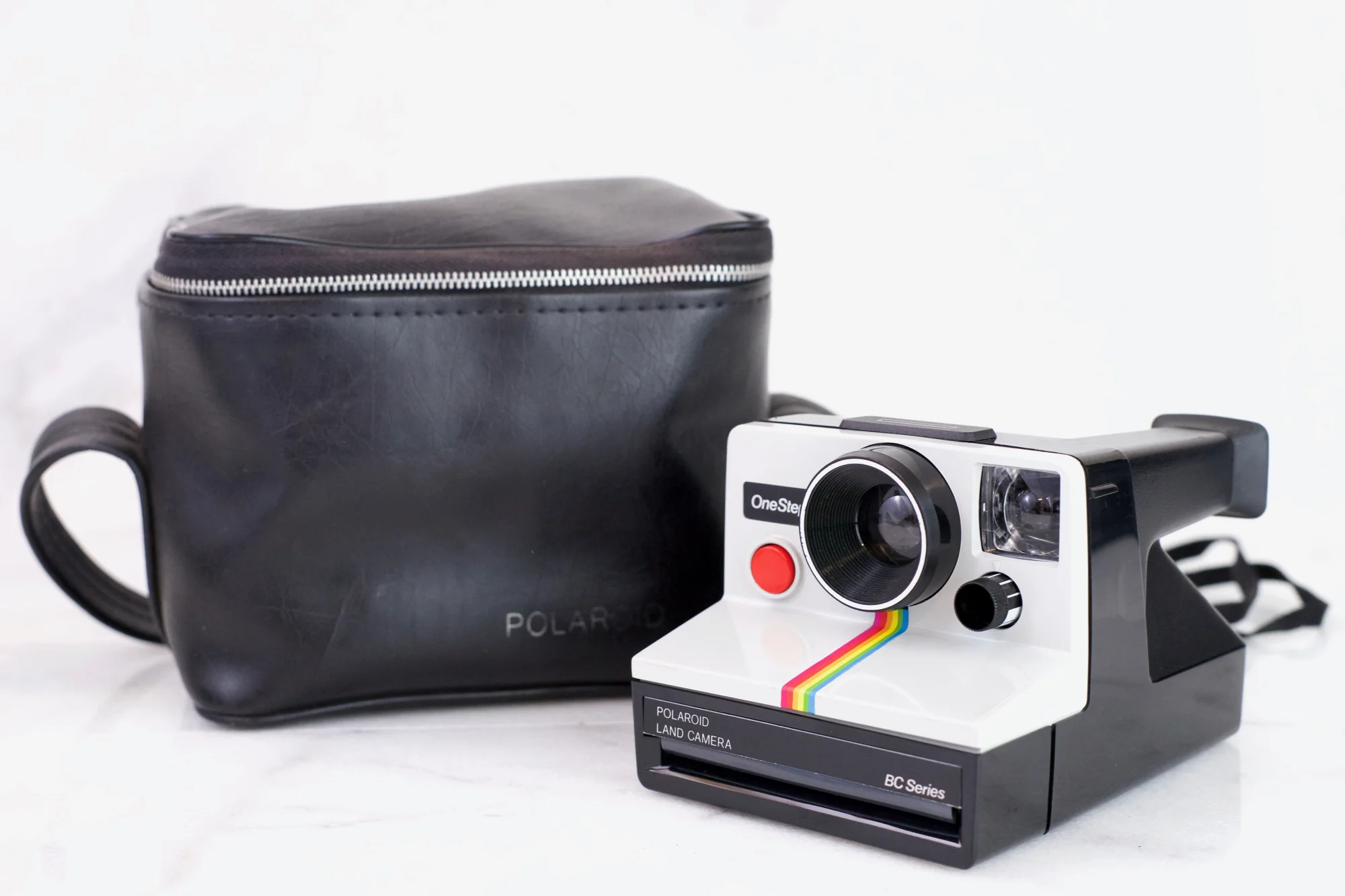 Polaroid One Step Instant Land Camera with ITT Magic Flash - SX-70 Film Camera