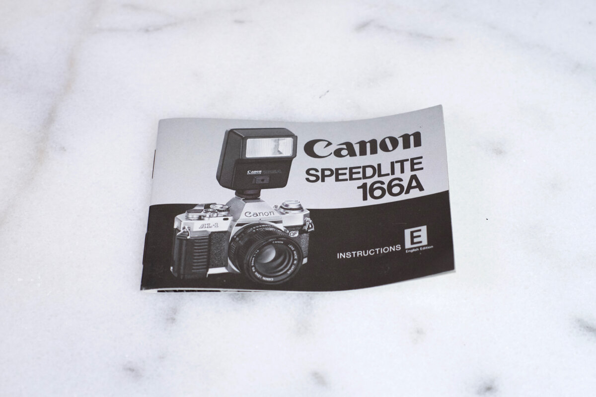 Canon Speedlite 116A Original Users Manual — F Stop Cameras