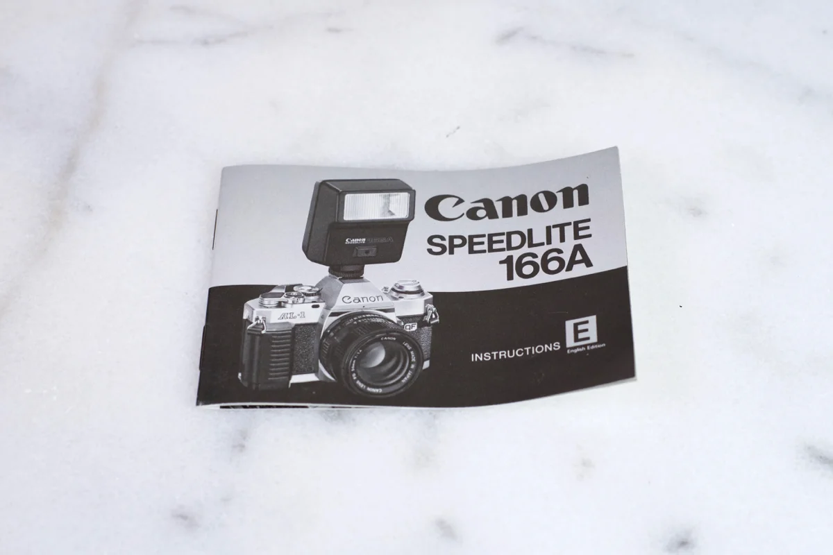 Canon Speedlite 116A Original Users Manual