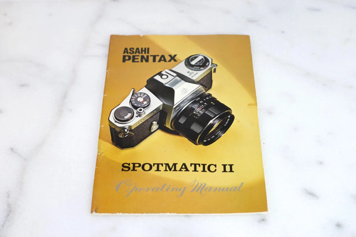 Pentax Spotmatic II Original Users Manual — F Stop Cameras