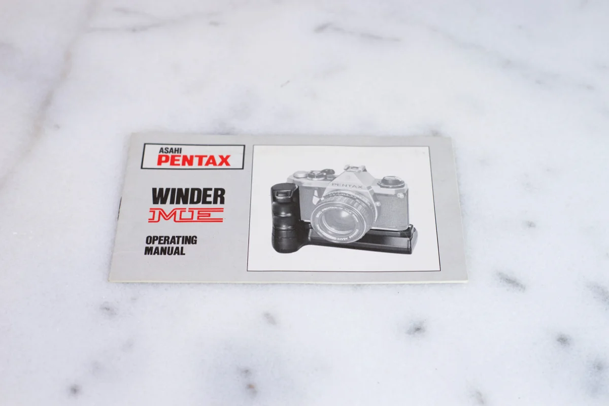 Pentax Winder ME Original Users Manual