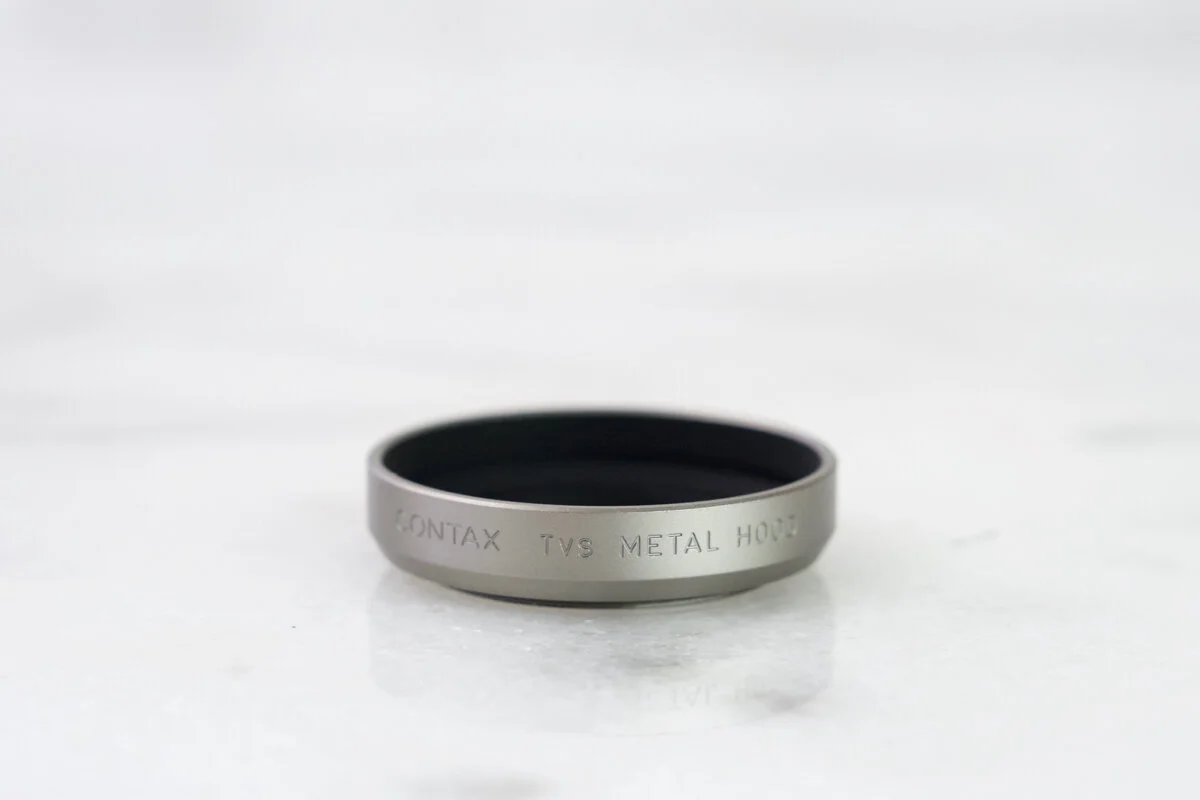 Contax Tvs Screw In Metal Lens Hood With Contax Cap For Contax Tvs Point And Shoot Camera F Stop Cameras