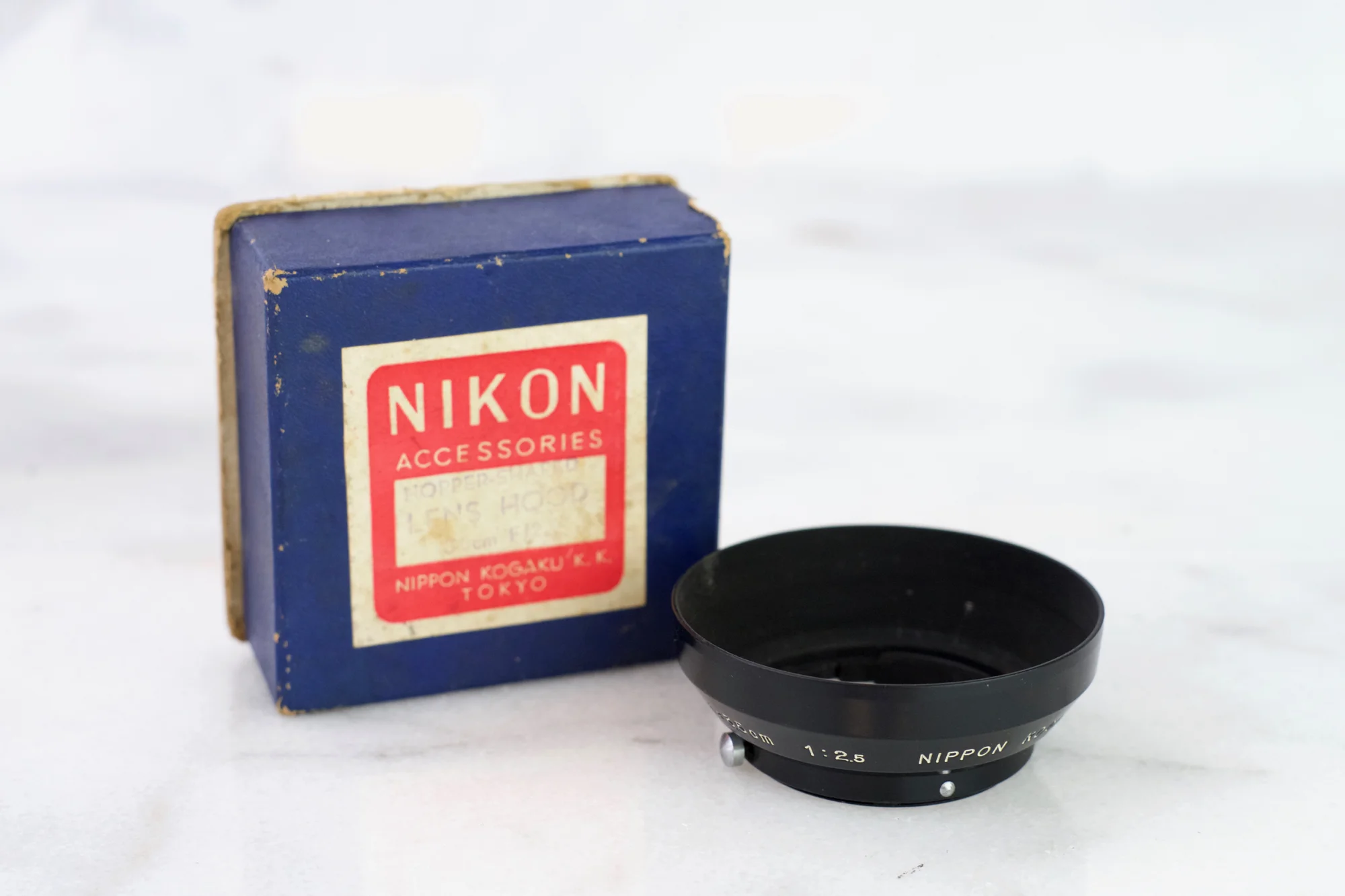 Rare Nikon Metal Lens Hood for Nippon Kogaku 3.5cm f/2.5 S-Mount Rangefinder Lens