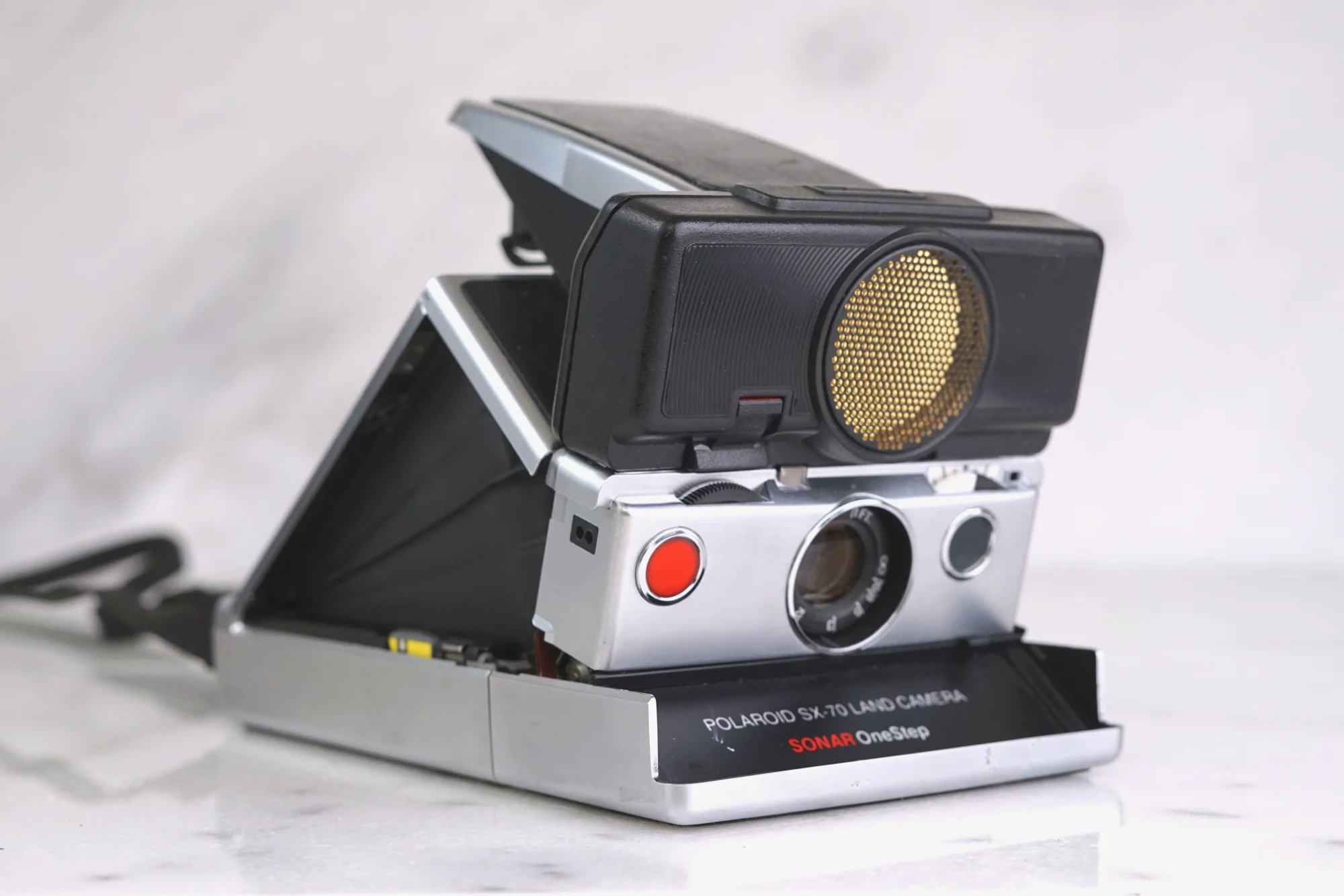 Polaroid SX-70 Sonar One Step Folding SLR Instant Camera - Fully Functional