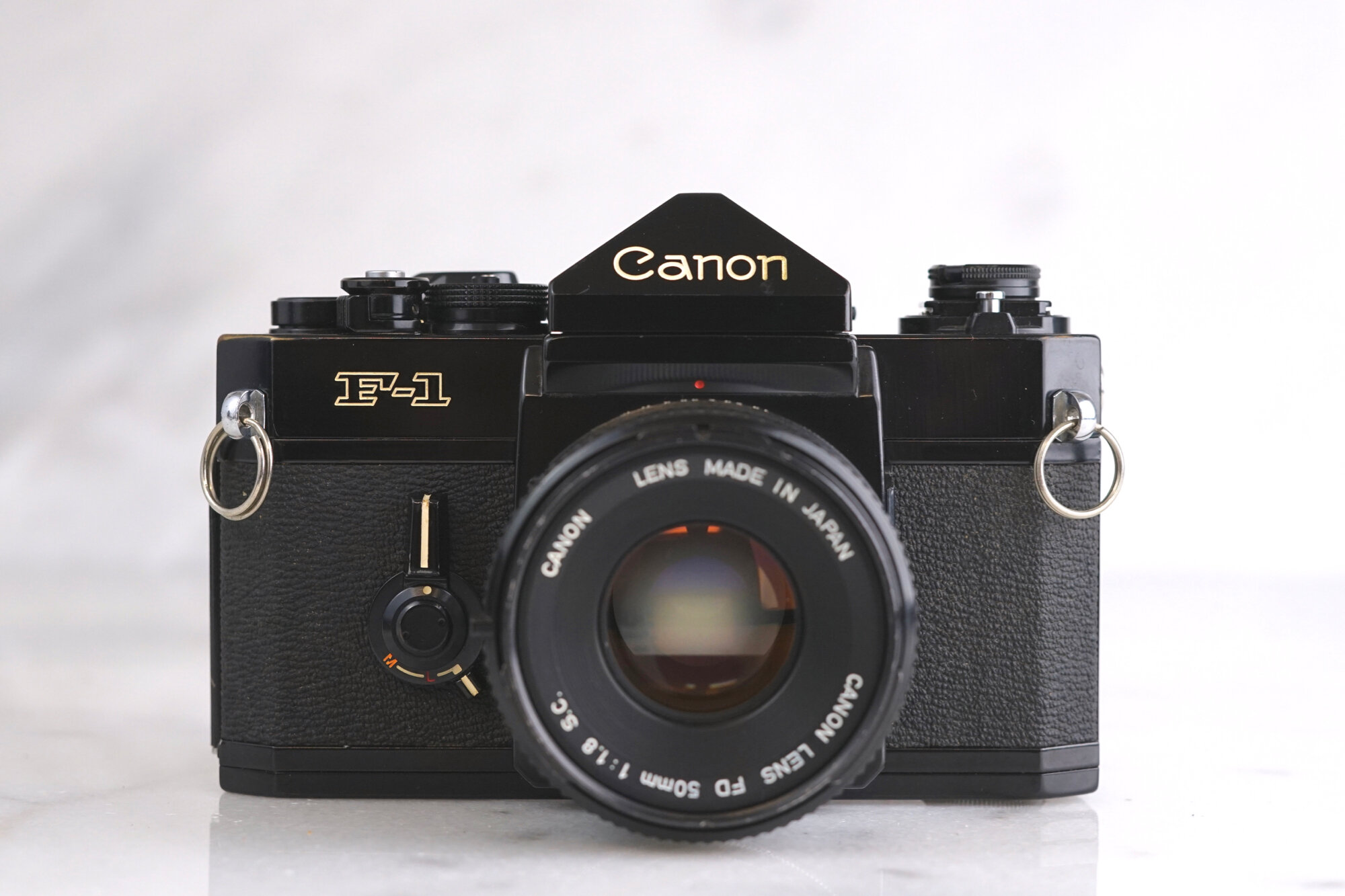 Canon F1 35mm Film SLR Camera with Canon FD 50mm F/1.8 Fast Prime 