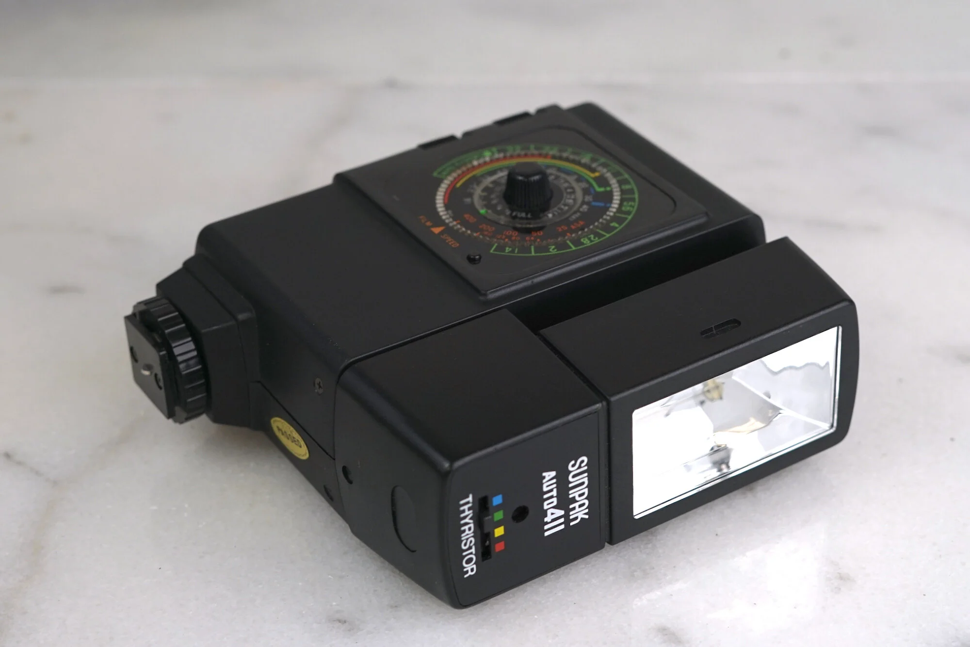 Sunpak Auto 411 Thyristor Electronic Flash with Case and Manual
