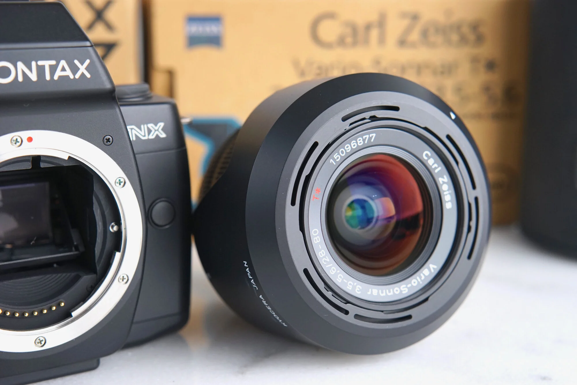 Contax NX 35mm Film Camera with Carl Zeiss Vario Sonnar 28-80mm f 