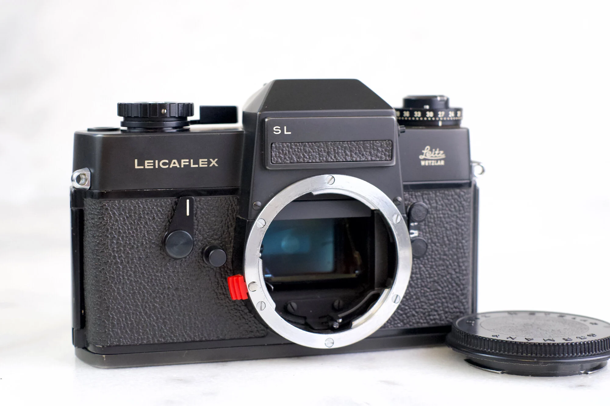 Leicaflex SL 35mm Film SLR Camera - Black, Fully Functional