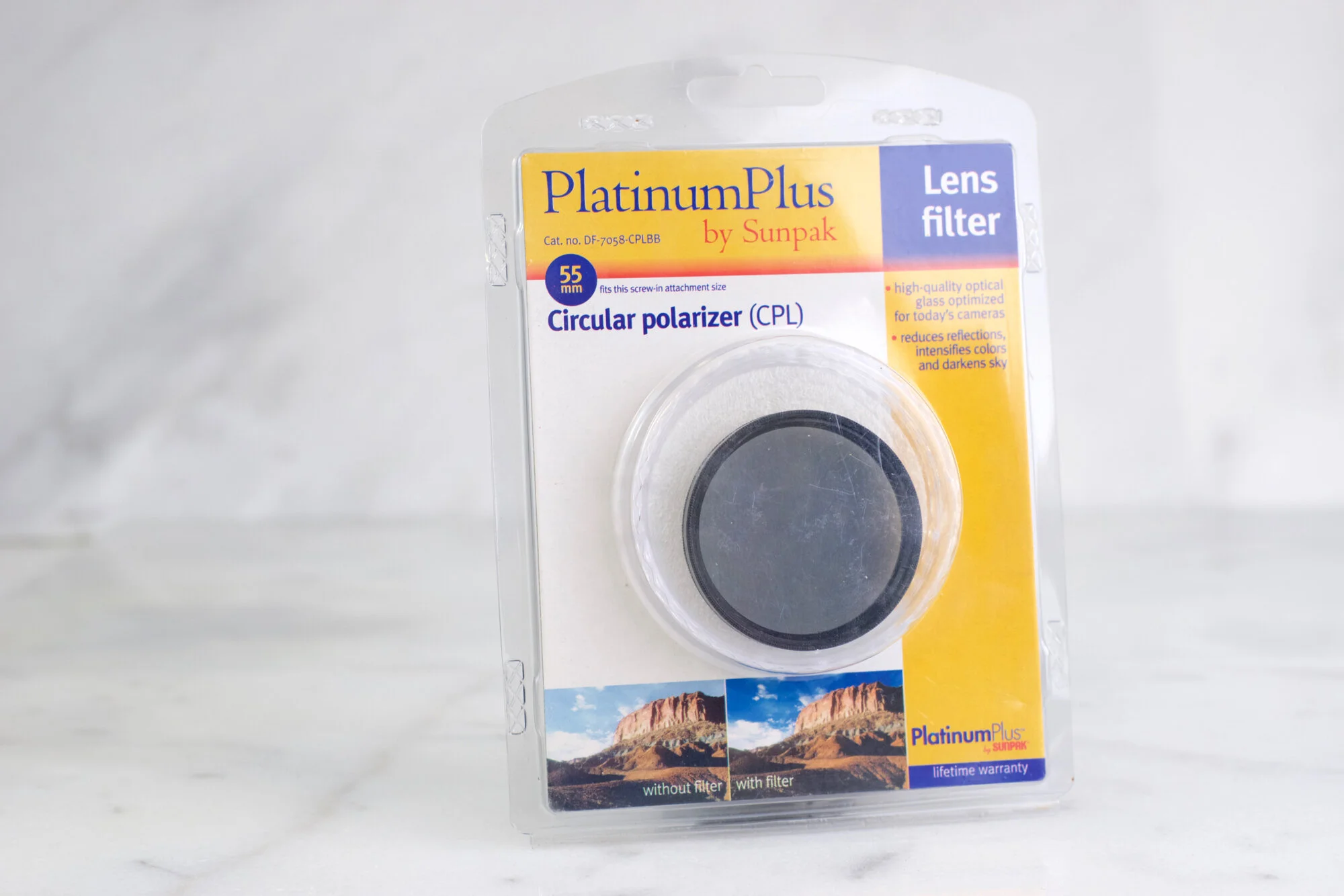 55mm Circular Polarizing Filter CPL - New Old Stock