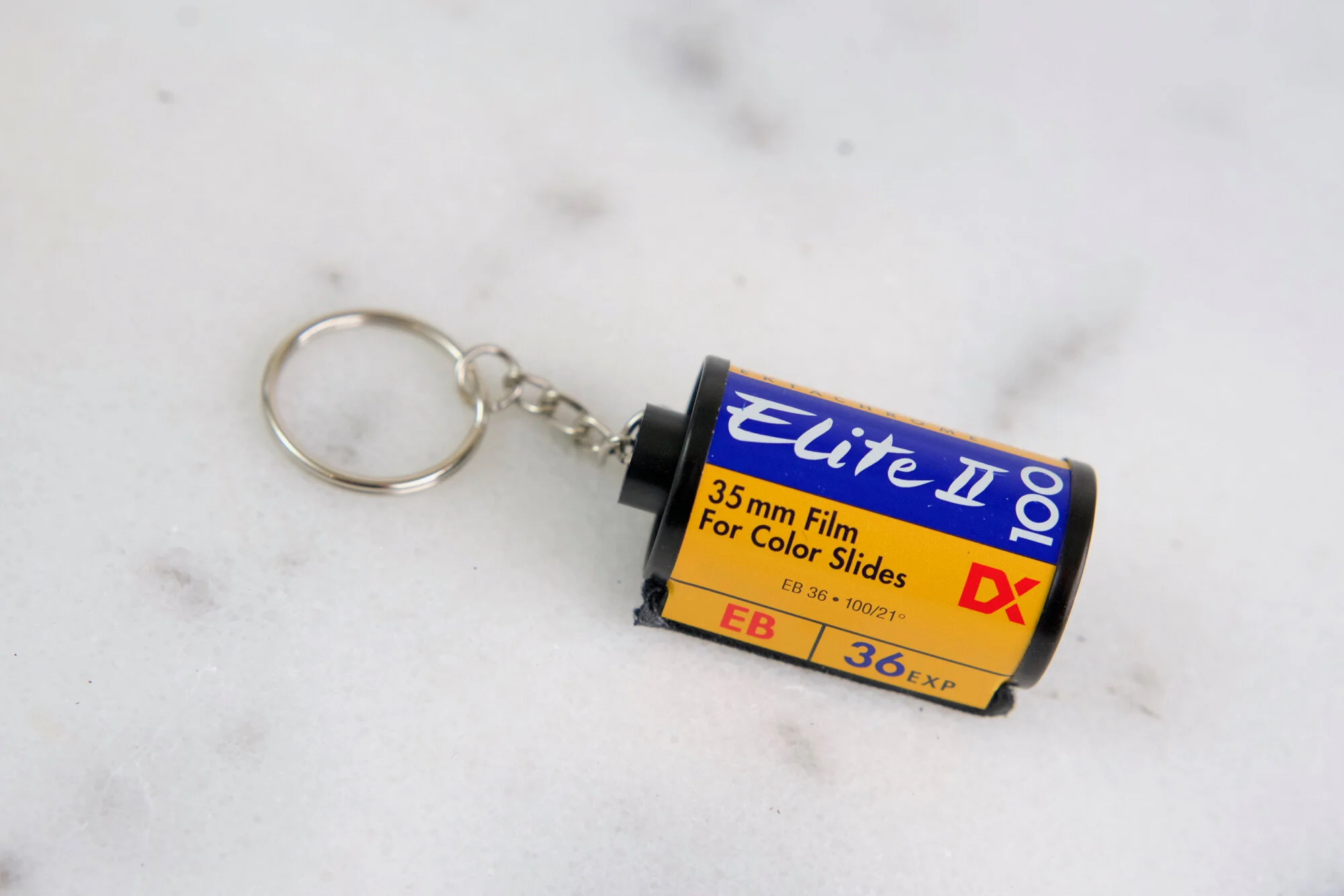 Kodak Ektachrome Elite II 100 35mm Film Canister Key Chain