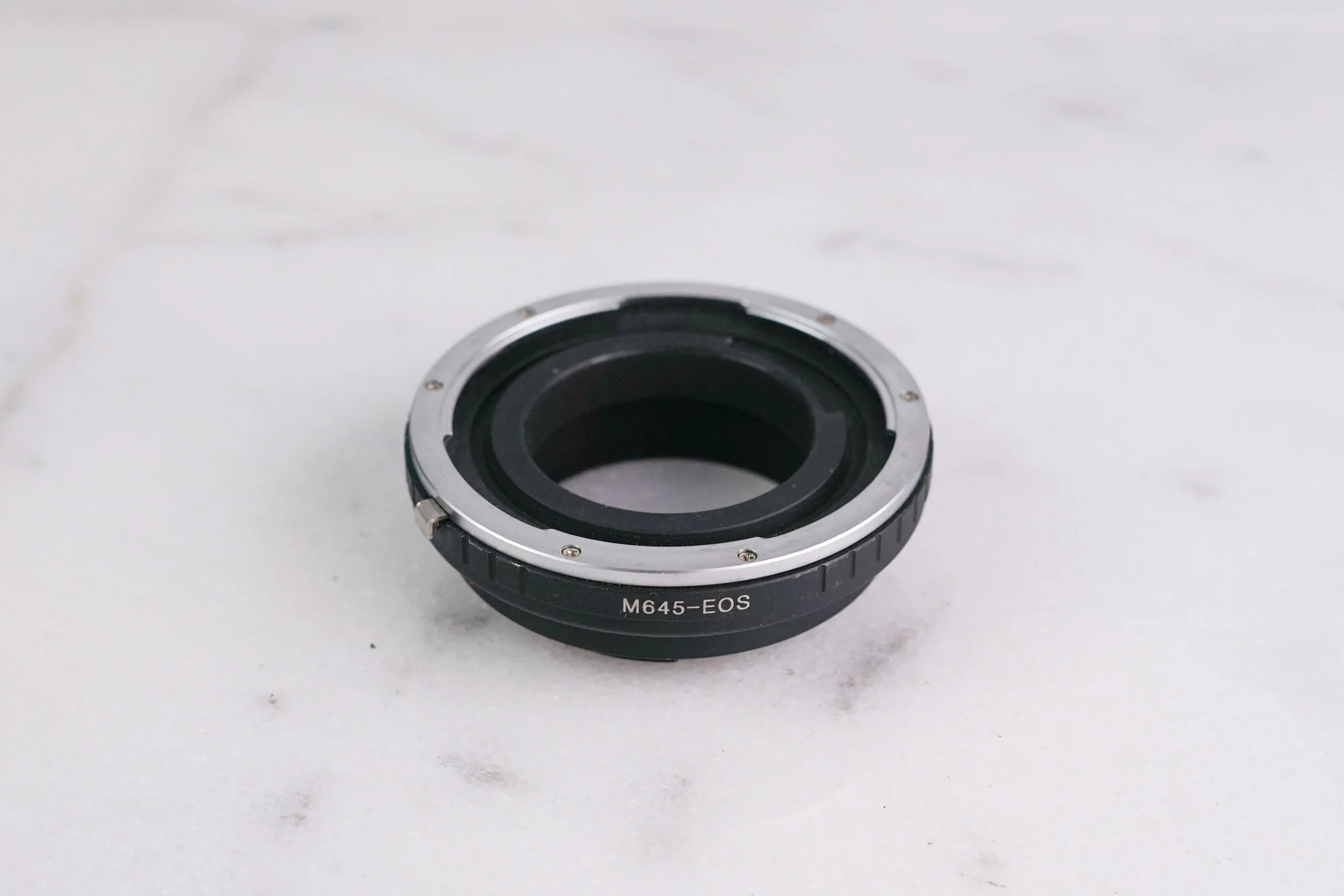 Mamiya M645 Lens to Canon EOS Camera Adapter
