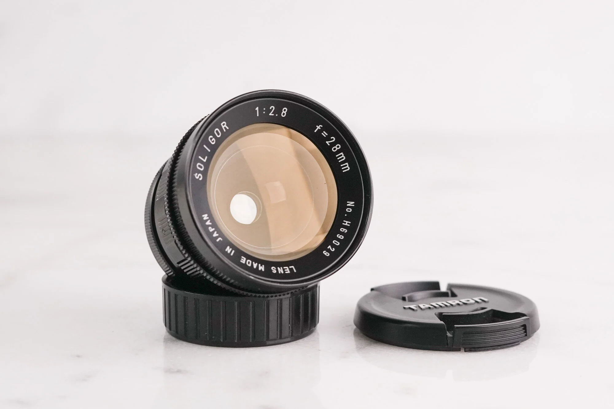 Nikon F Mount Soligor 28mm f/2.8 Wide Angle Prime Lens with Rear Lens Cap