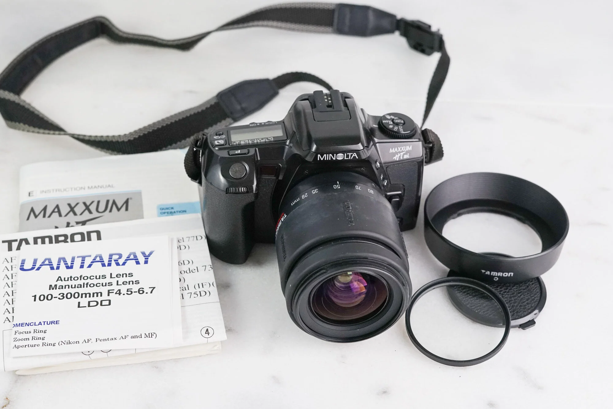 Minolta Maxxum XT si 35mm Film SLR Camera with Tamron AF Aspherical 28-80mm f/3.5-5.6 Zoom Lens - Fully Functional