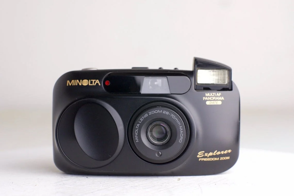 Minolta Explorer Freedom Zoom Point and Shoot 35mm Film Camera - Fully Functional