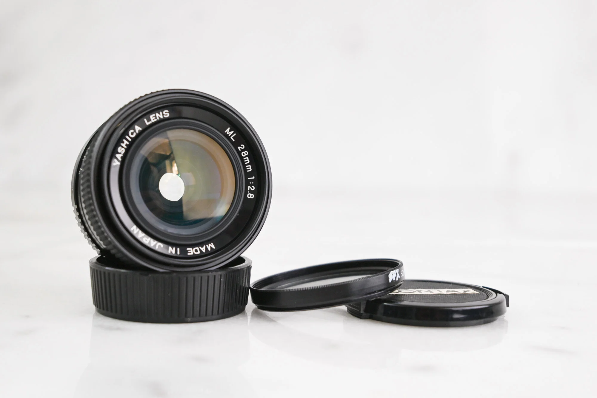 Contax / Yashica ML 28mm F 2.8 Fast Prime Lens with Cap - For Contax and Yashica SLR Cameras