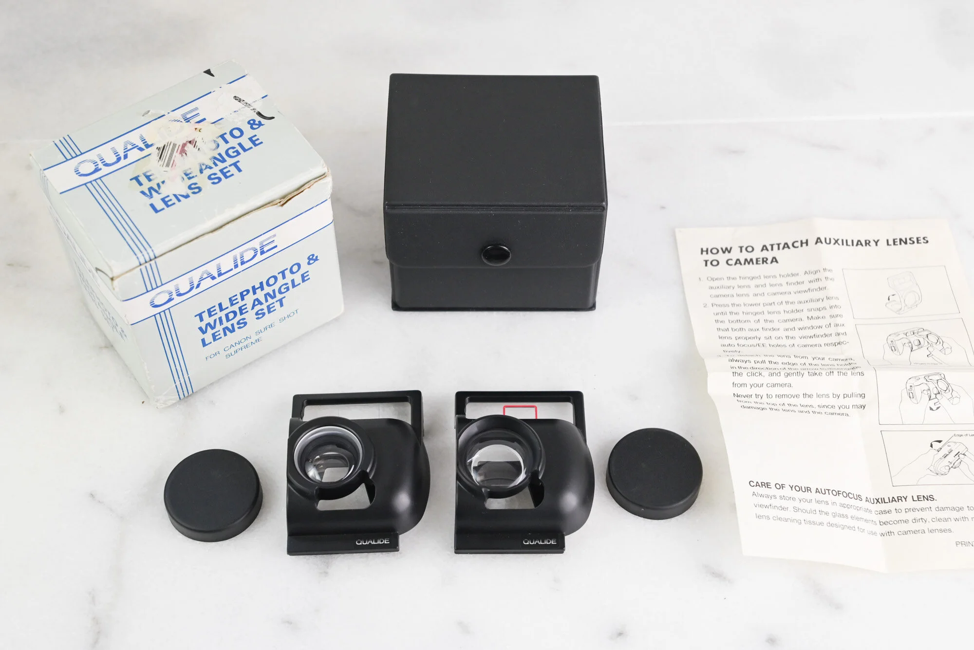 Canon Sure Shot Supreme Auxiliary Lens Set Wide Angle, Telephoto