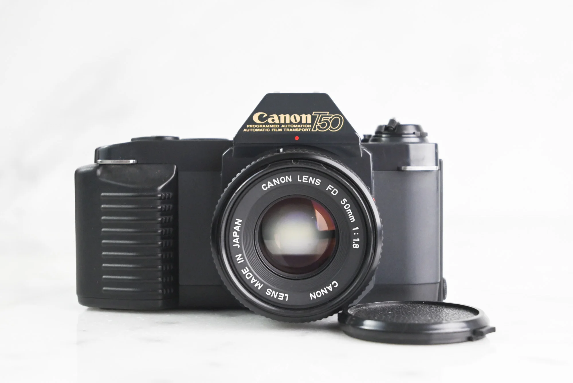 Canon T60 35mm Film SLR Camera with FD 50mm F/1.8 Fast Prime Lens - Fully Functional