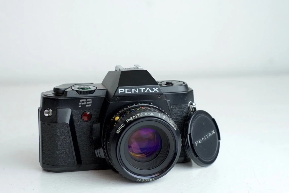 Pentax P3 35mm Film SLR Camera with with PentaxA SMC 50mm F/2 Lens