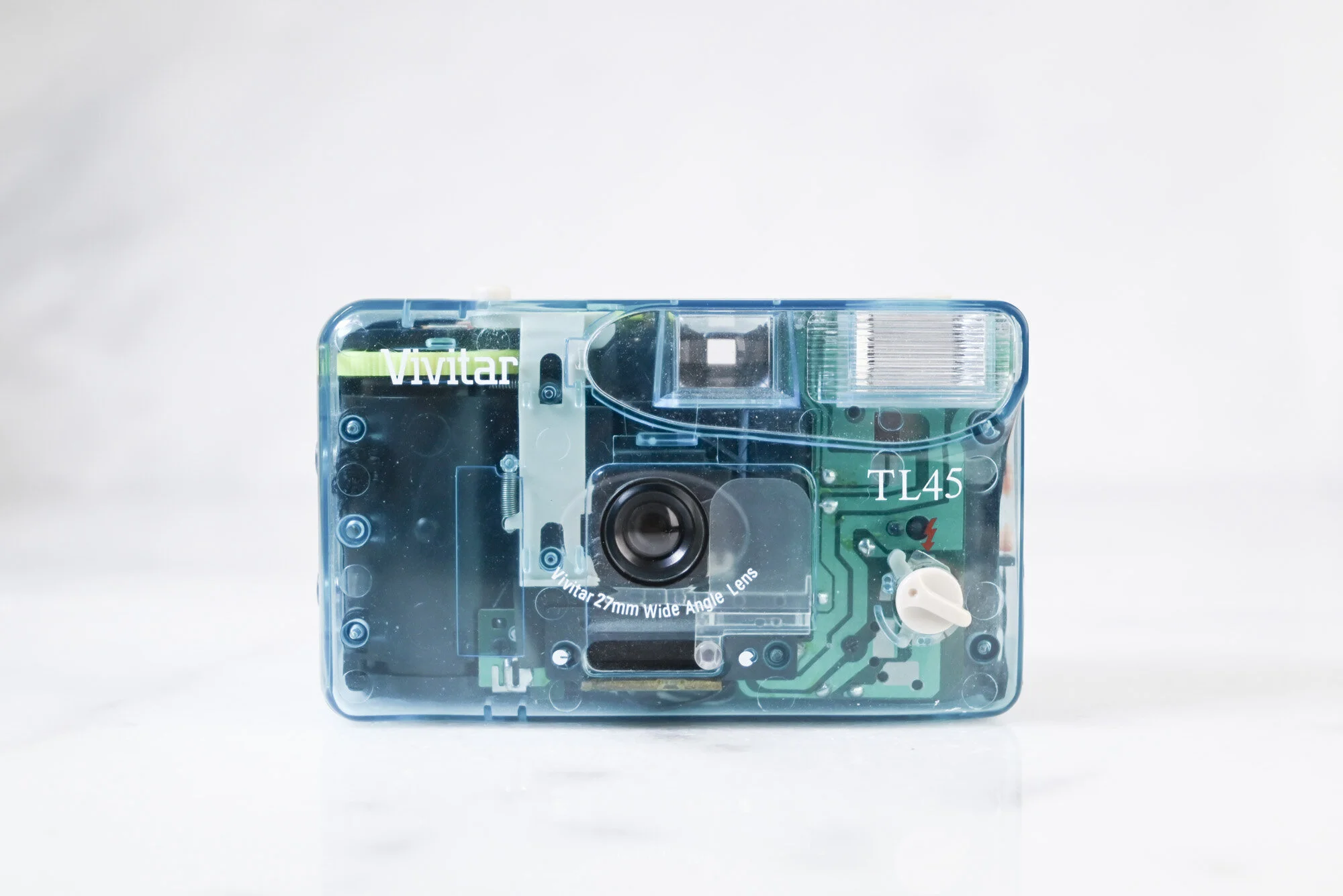 Vivitar TL45 Point and Shoot 35mm Film Camera with 27mm Wide Angle Lens