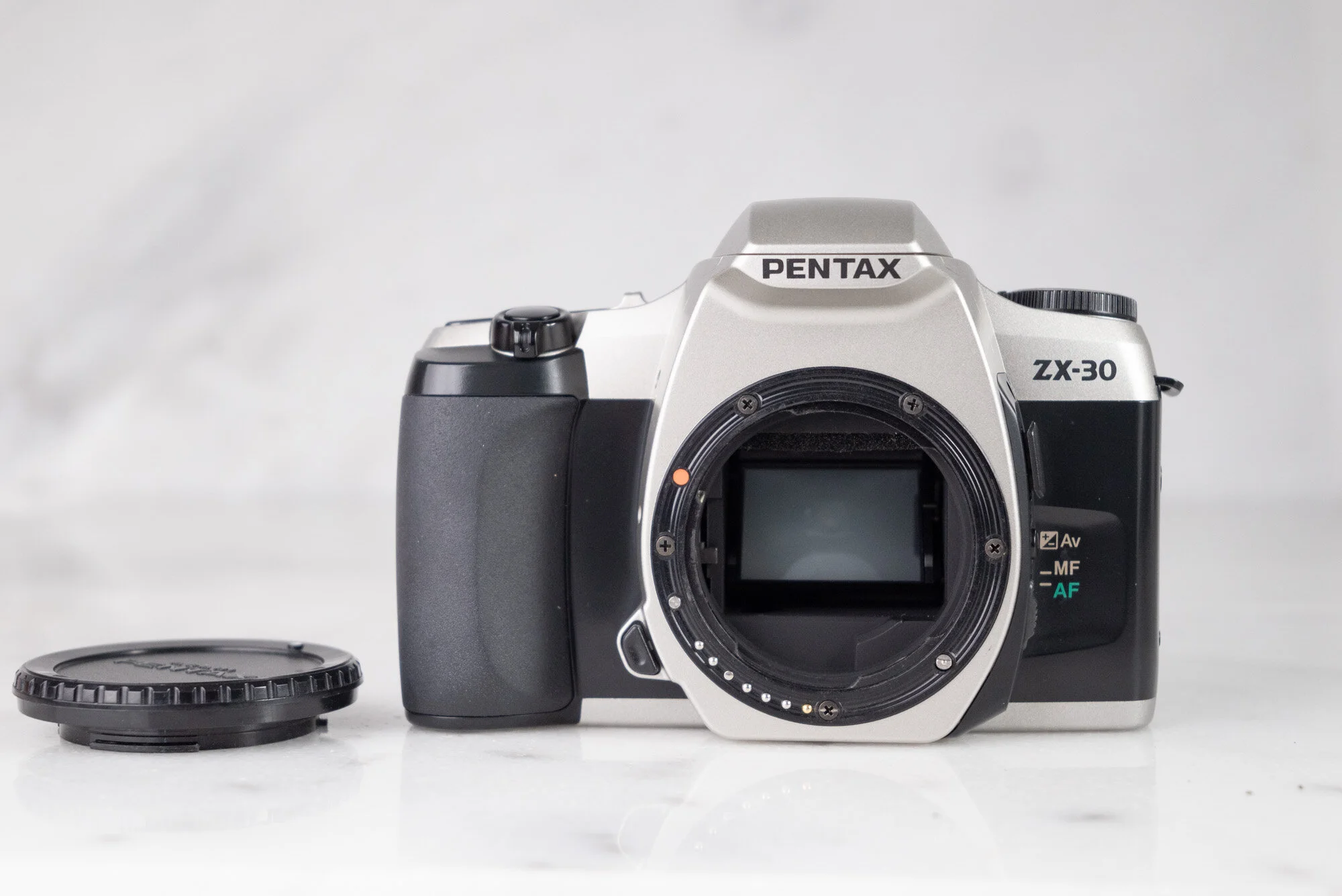 Pentax ZX-30 35mm Film Camera with Body Cap - Fully Functional