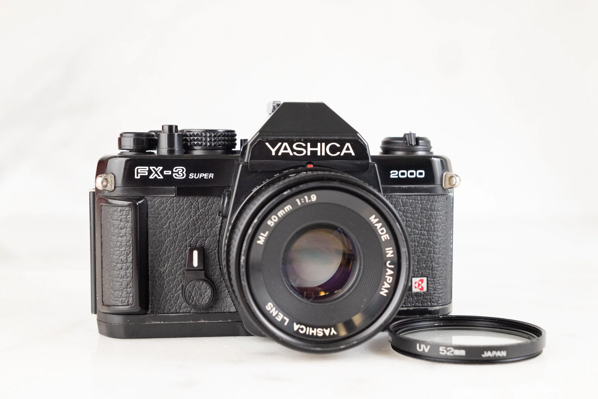Yashica FX3 Super 2000 35mm SLR Film Camera with Yashica ML 50mm F/1.9 Fast Prime Lens - Fully Functional