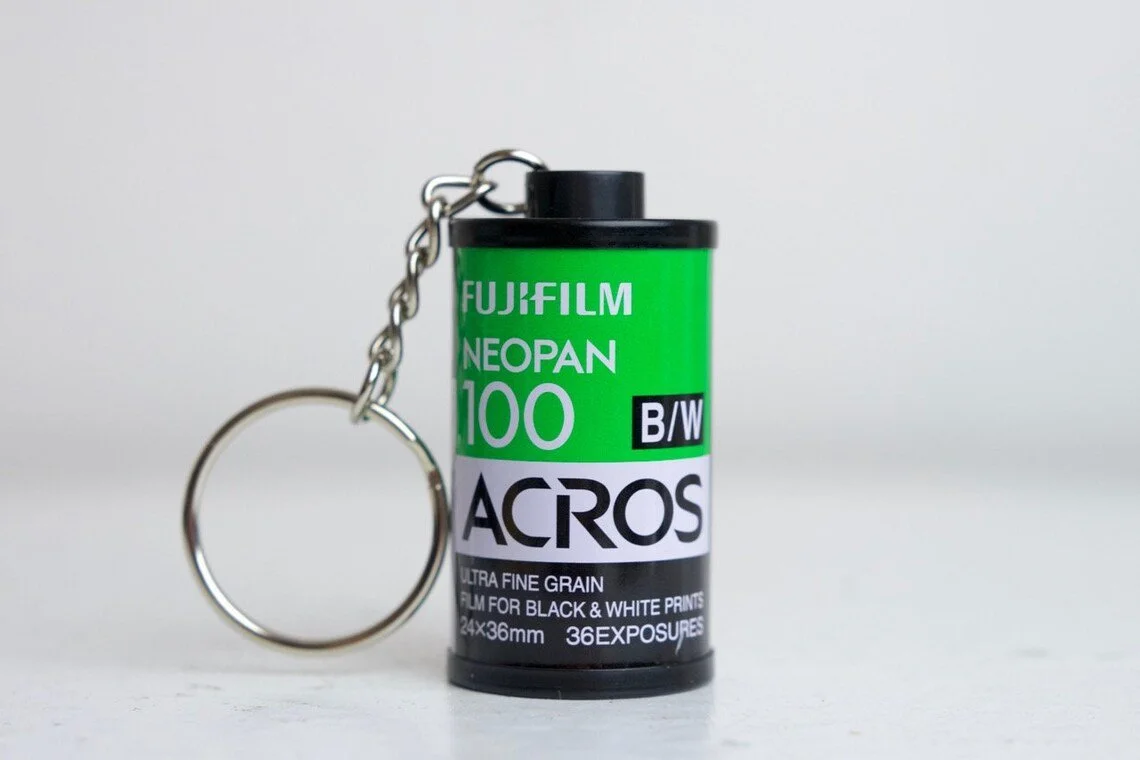 Fujifilm Neopan Acros 100 35mm Film Canister Key Chain