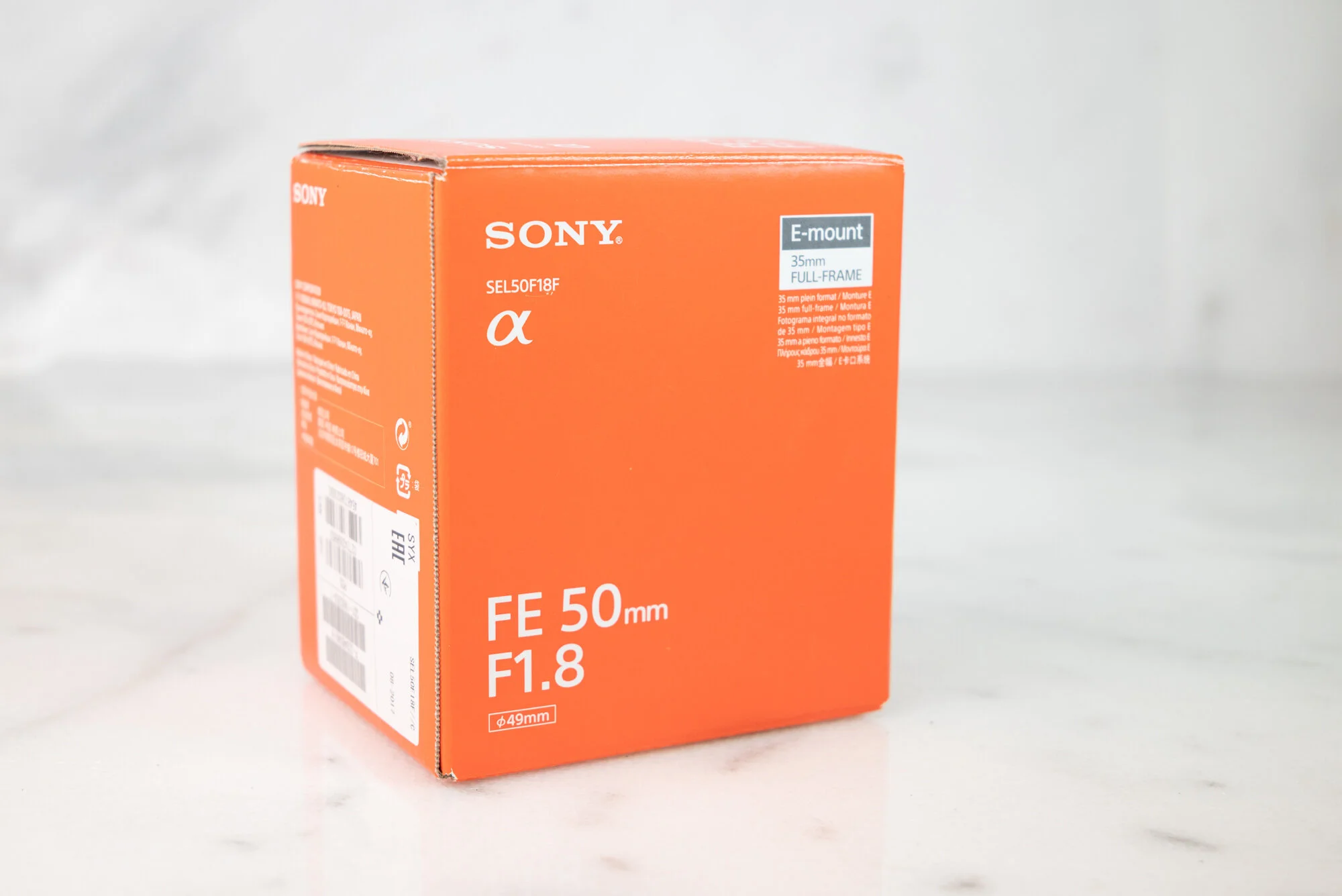 Sony FE 50mm F/1.8 Fast Prime Lens for Sony E Mount Cameras