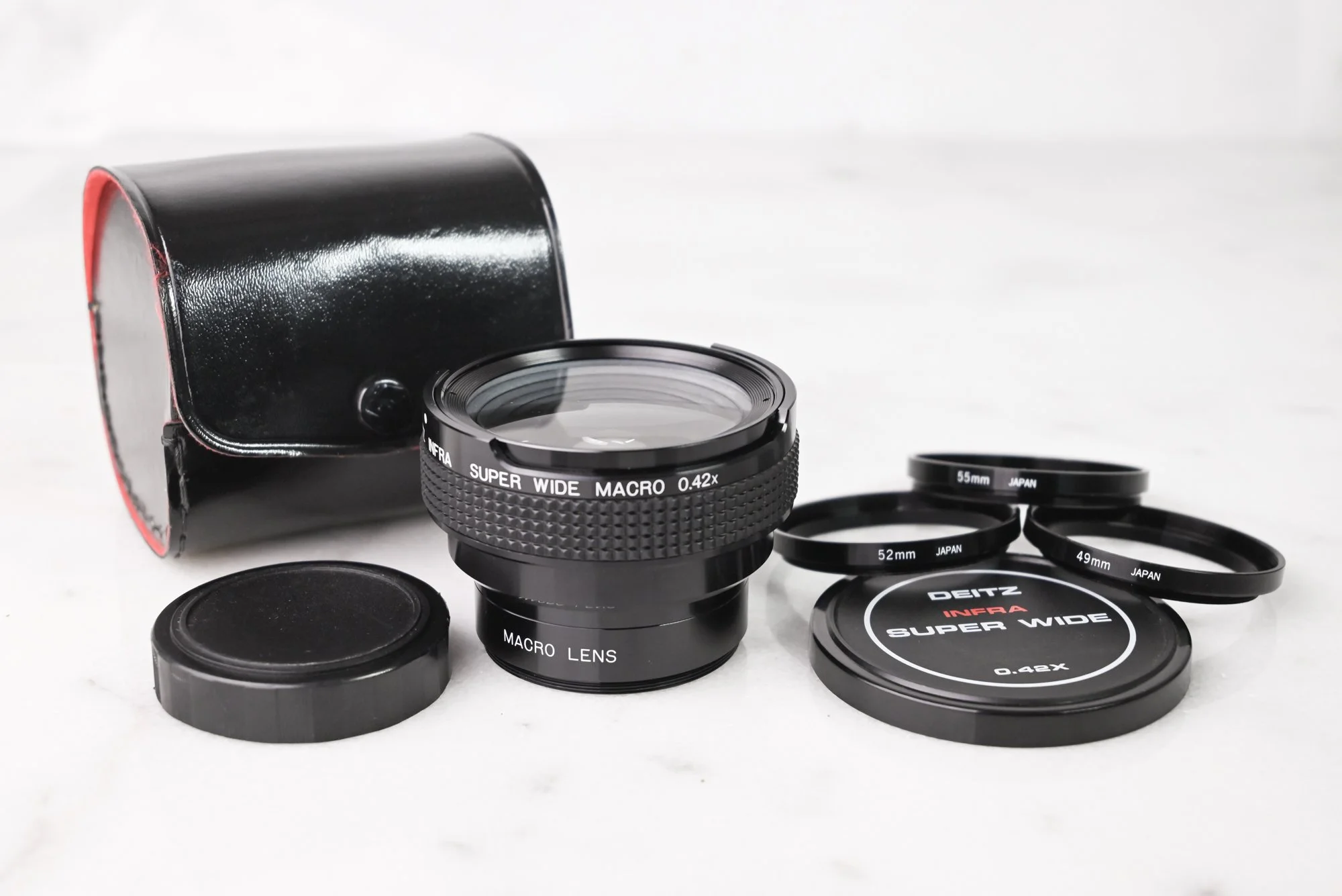 Deitz Infra Super Wide Macro Auxiliary Lens - Screw On Lens for 49mm 52mm or 55mm Diameter Lenses