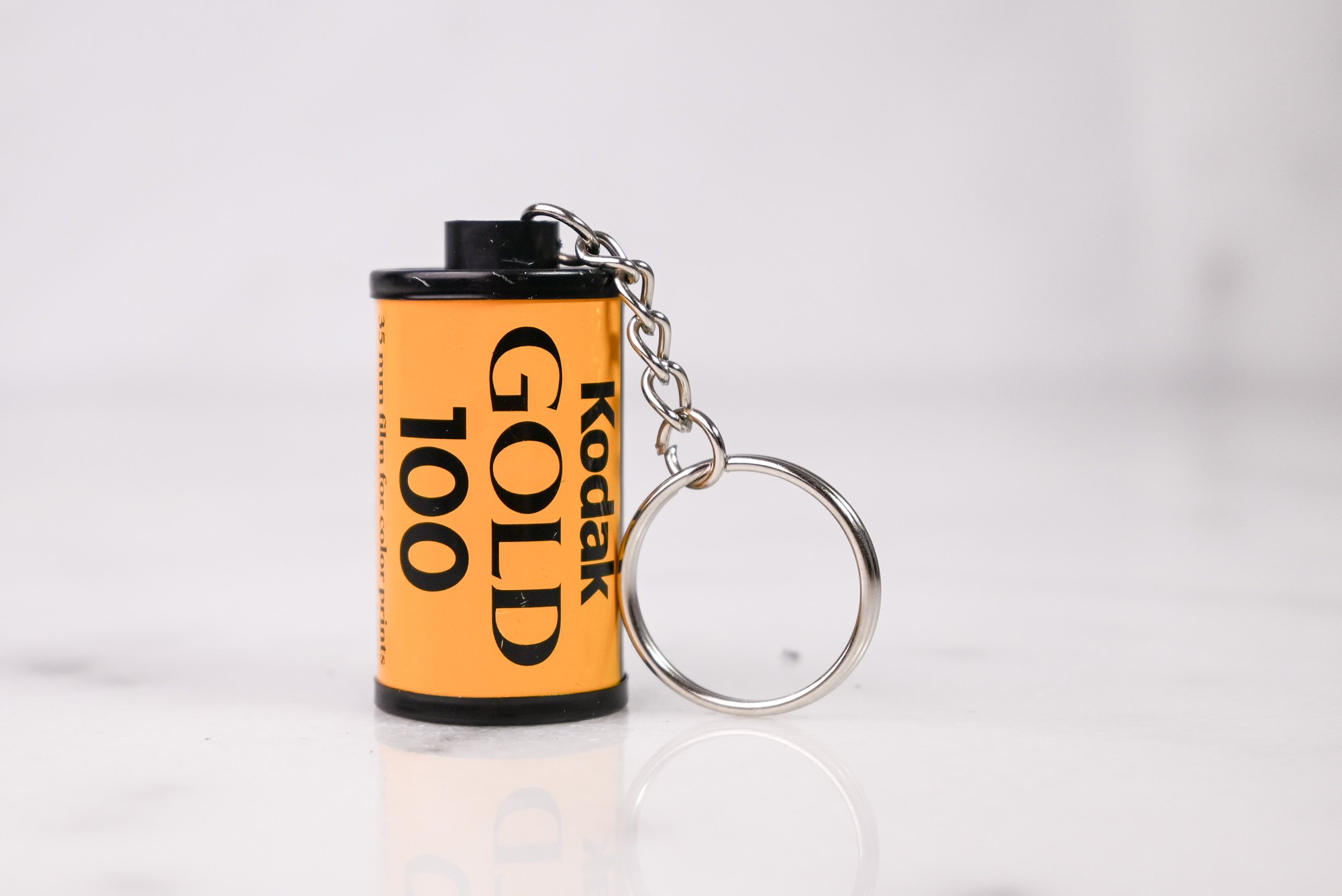 Kodak Gold 100 35mm Film Canister Key Chain