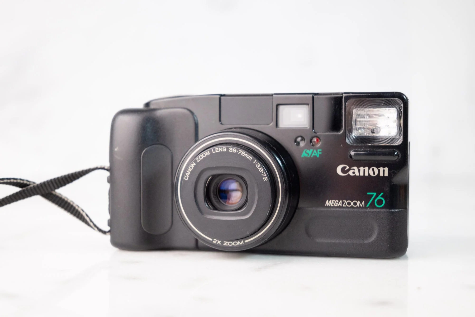 Canon Mega Zoom 76 Point and Shoot 35mm Film Camera - Fully Functional
