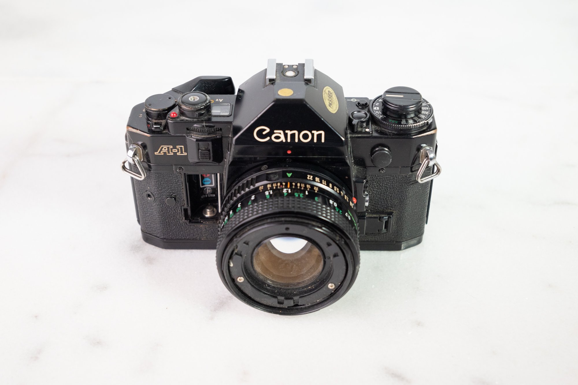 Canon A1 with Canon FD 50mm f/1.8 for Parts or Repair