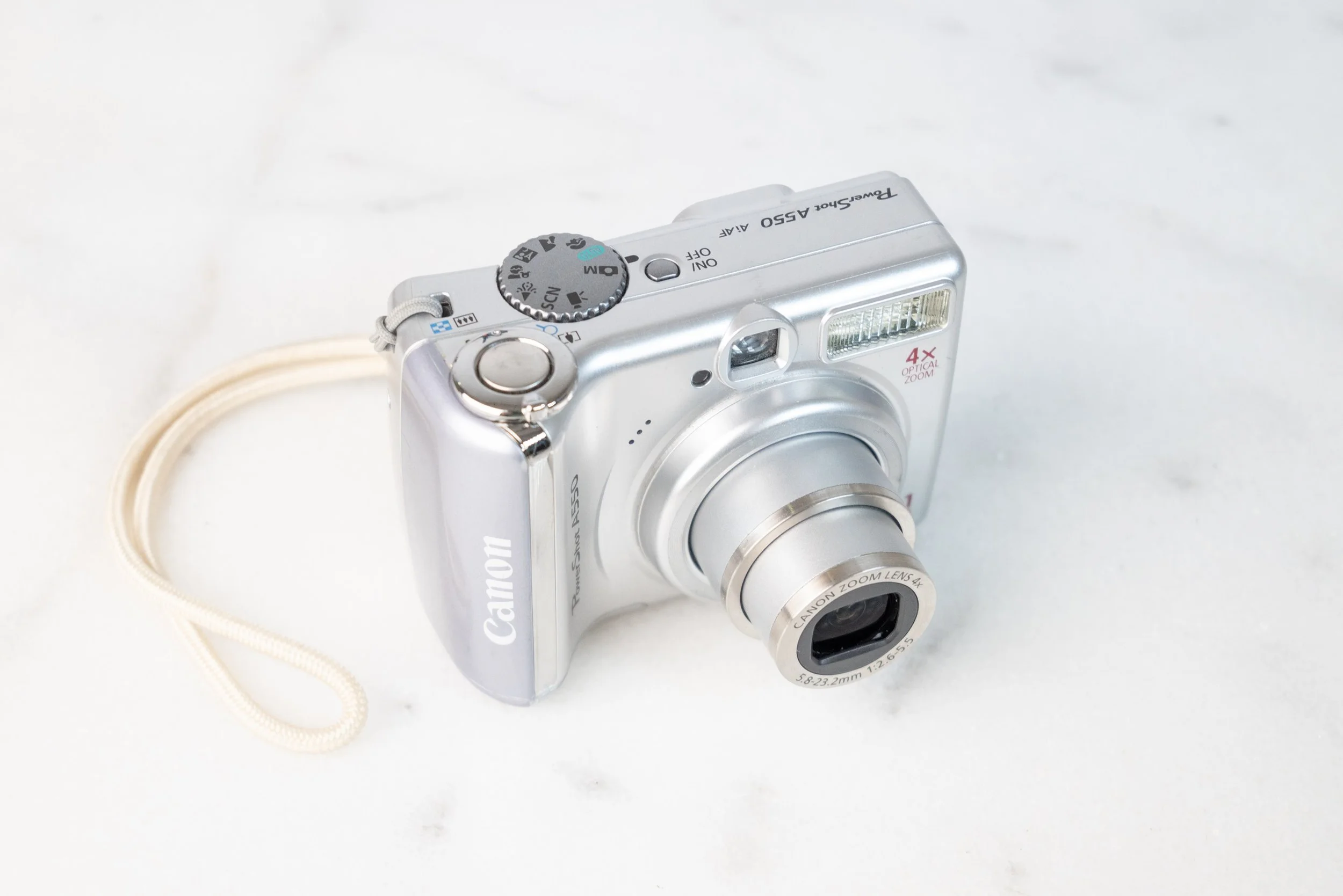 Canon Powershot A550 7.1 Megapixel Digital Point and Shoot Camera 