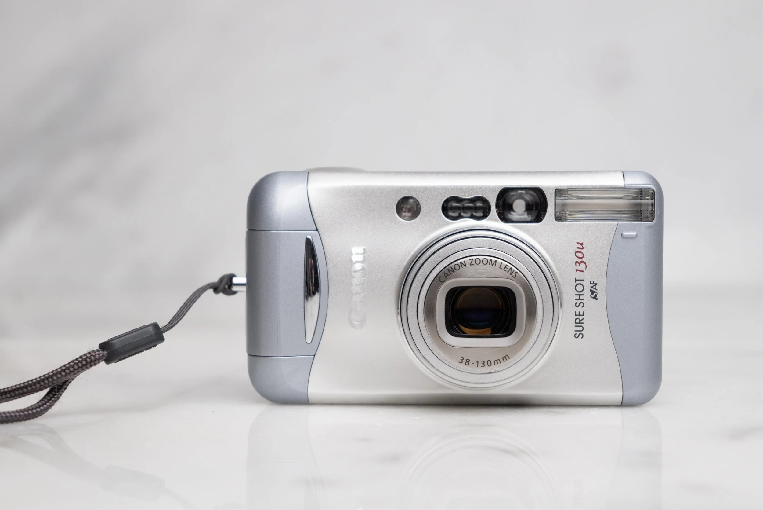 Canon Sure Shot 130 U Date Point and Shoot 35mm Film Camera with Strap ...