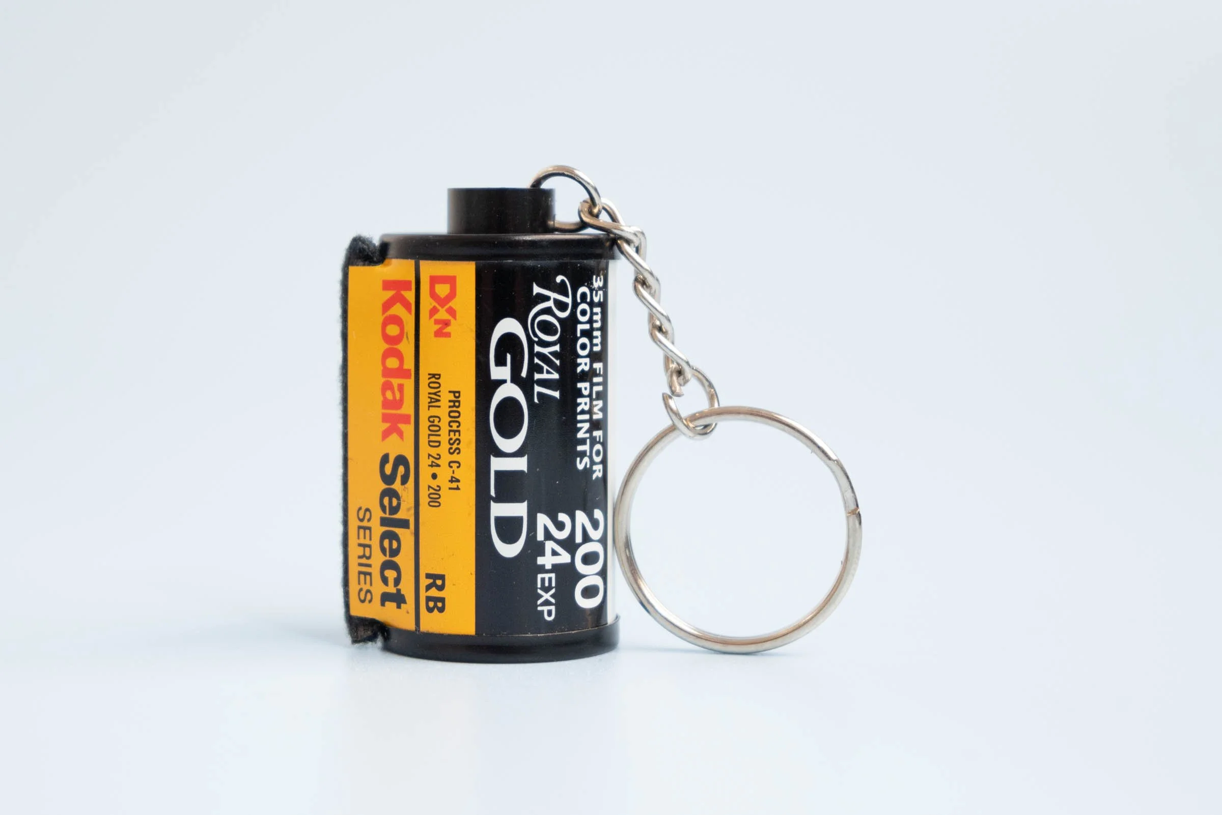 Kodak Royal Gold 200 35mm Film Canister Keychain