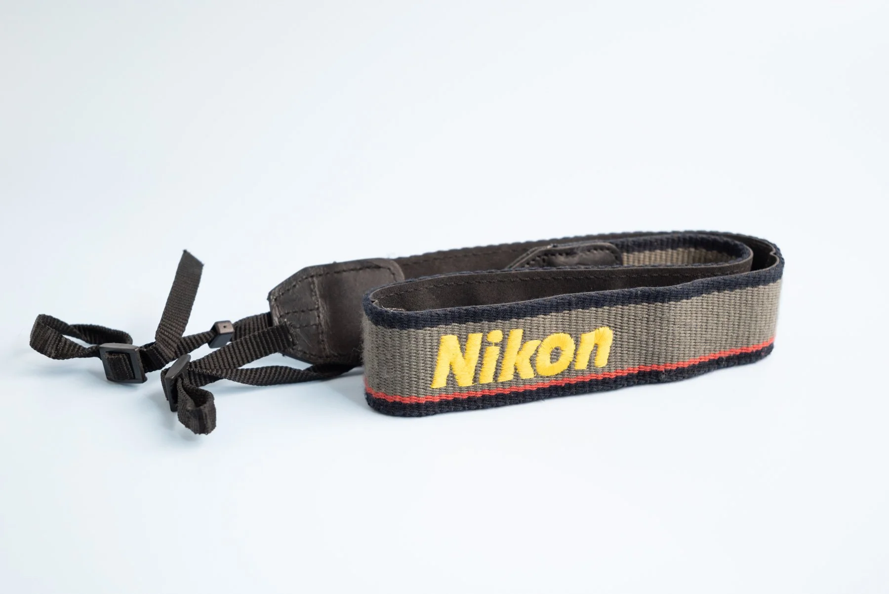 Classic Nikon Camera Neck Strap - Grey and Black