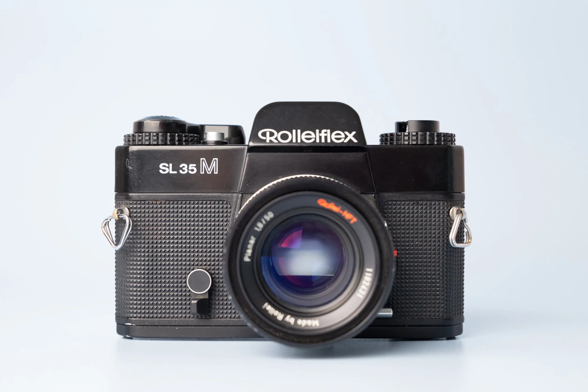 Rolleiflex SL 35 M 35mm Film SLR Camera with Rollei HFT Planar 50mm F/1.8 Fast Prime Lens - Black, Fully Functional