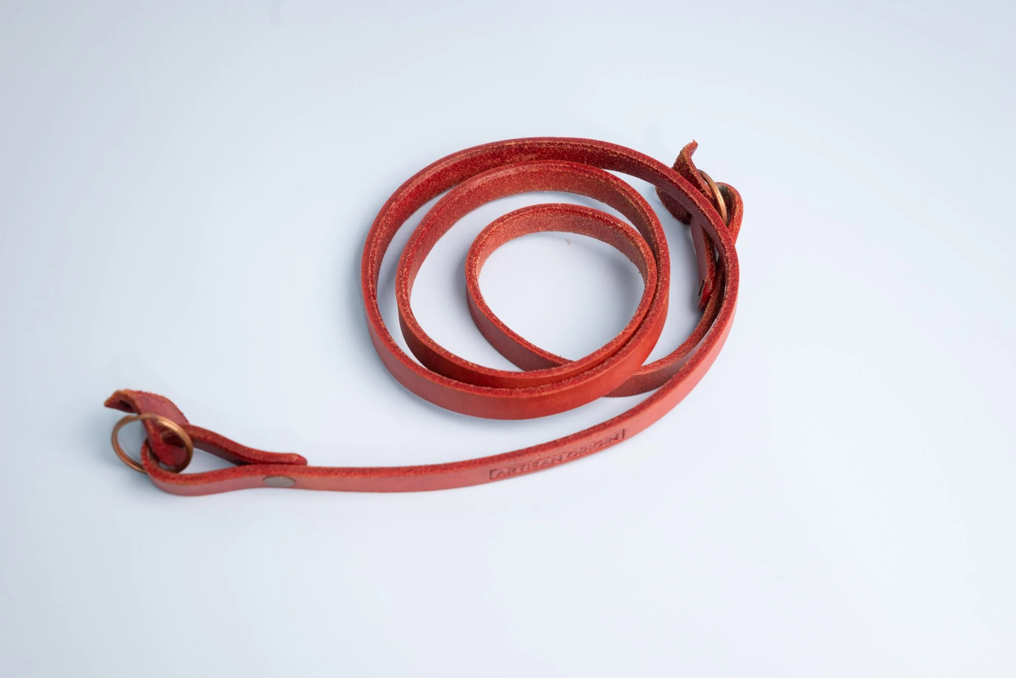 Red Leather Camera Strap