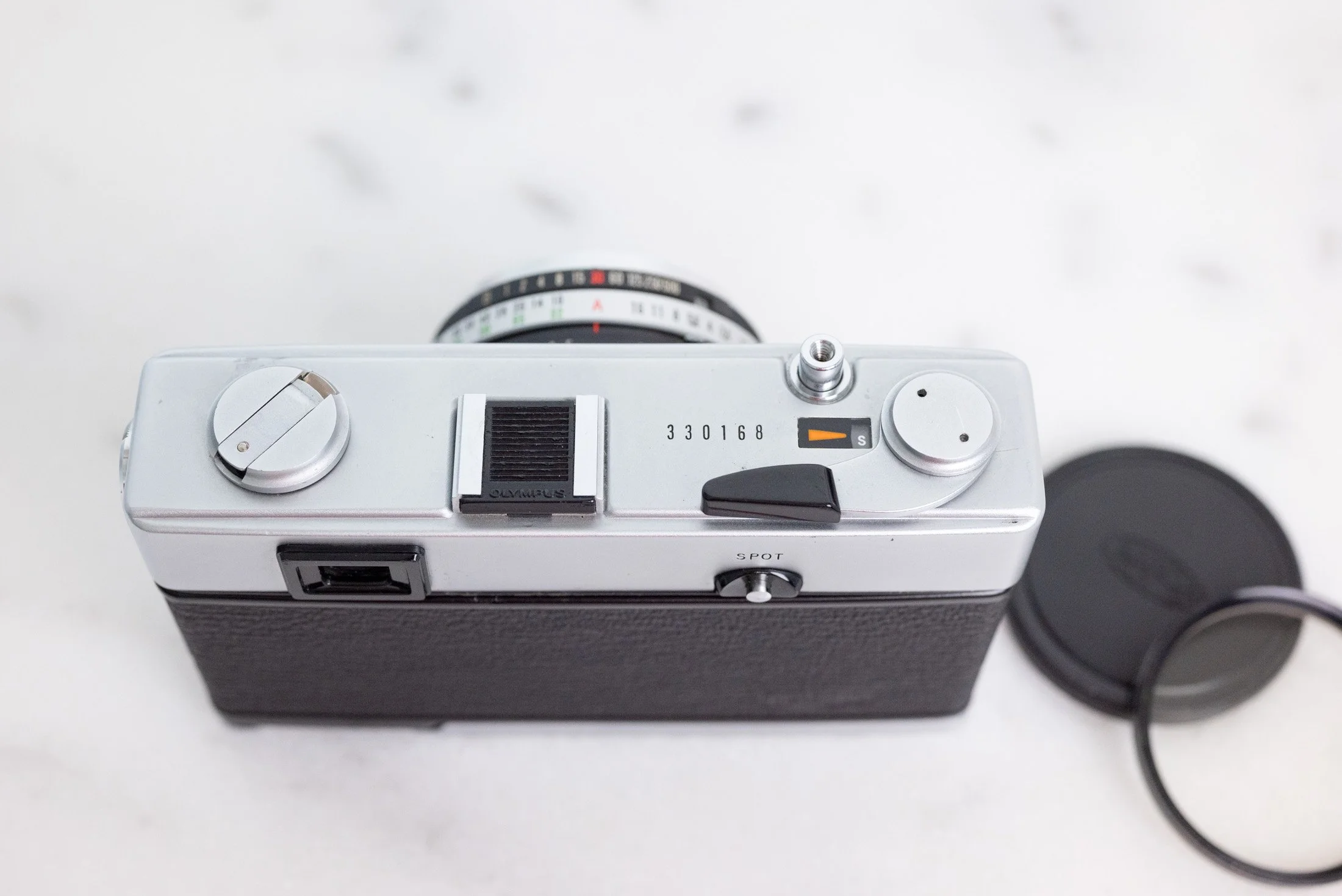 Olympus 35 SP 35mm Film Rangefinder Camera with Filter, Olympus