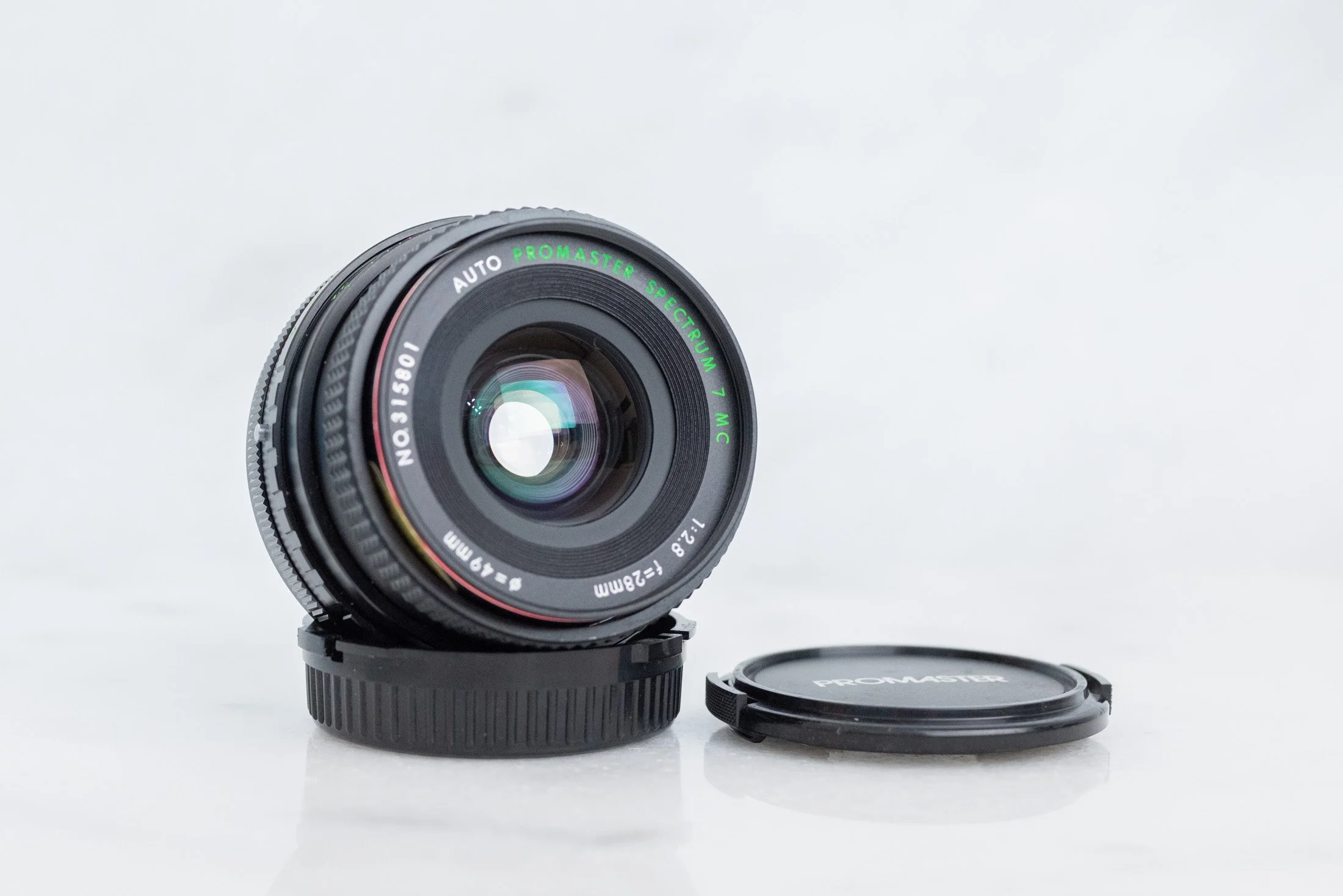 Canon AE-1 Silver + New FD 28mm Lens, f2.8