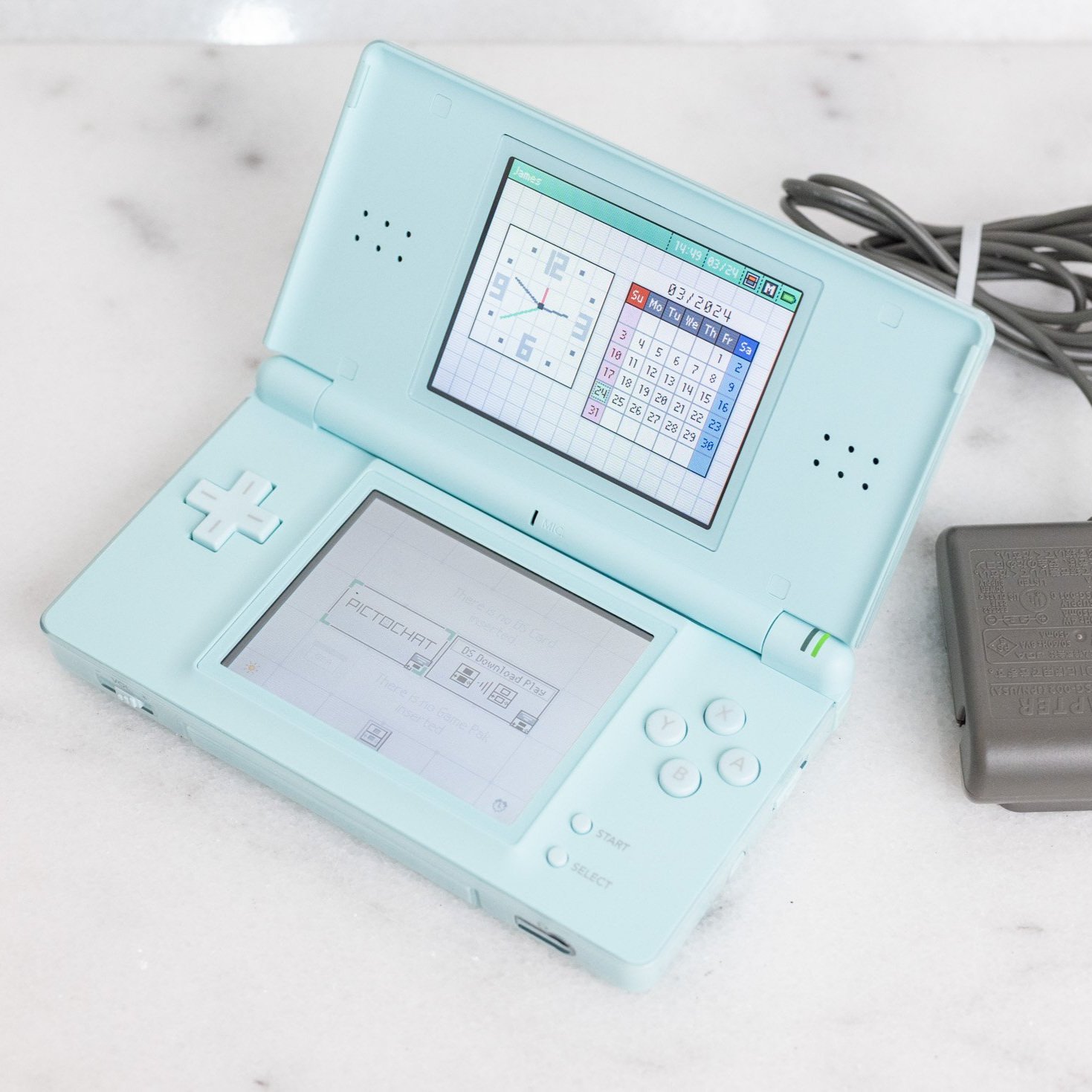 Nintendo DS Lite Ice Powder Blue — F Stop Cameras