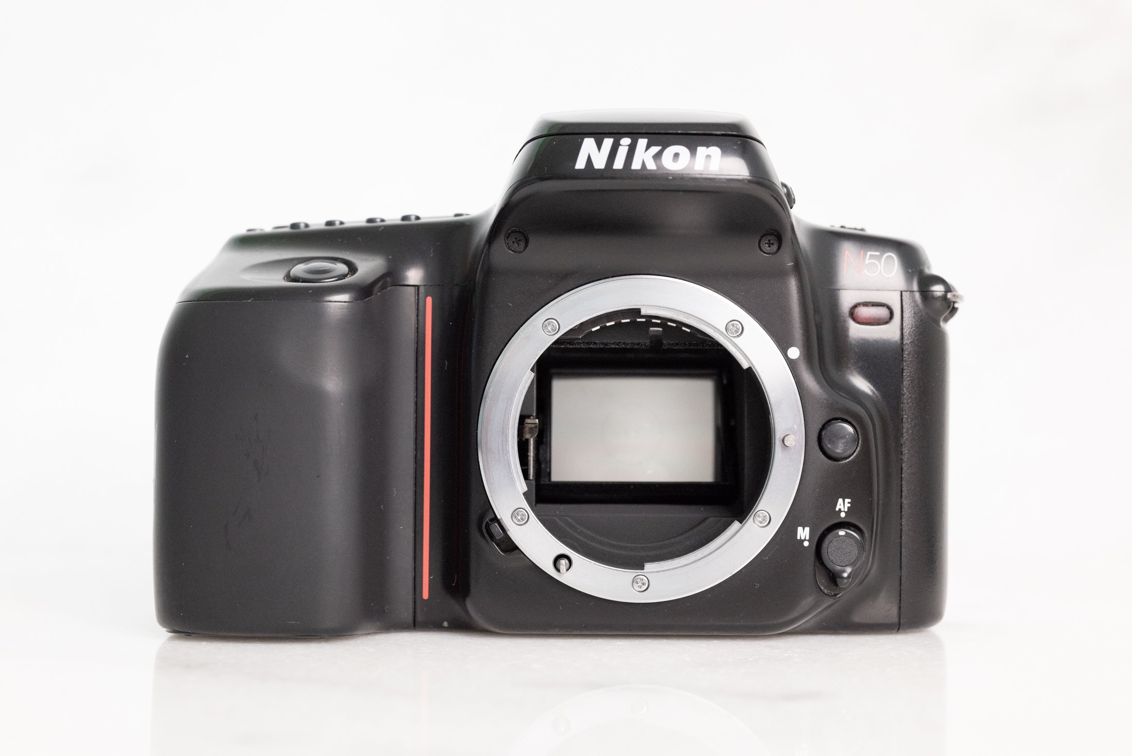 Nikon N50 (F50) 35mm Film SLR Camera Body with Body Cap — F Stop