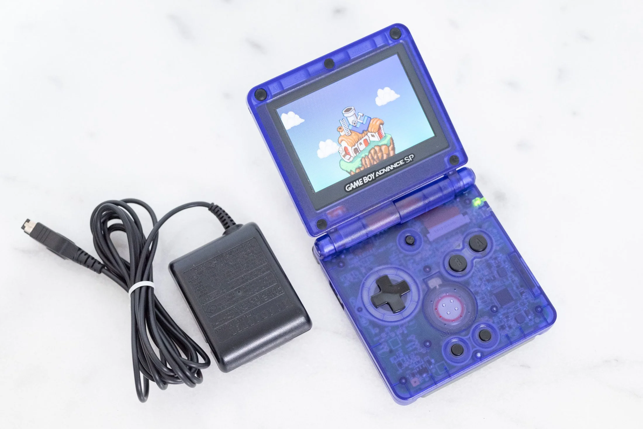 Nintendo Game Boy Advance SP with New IPS Screen (Translucent